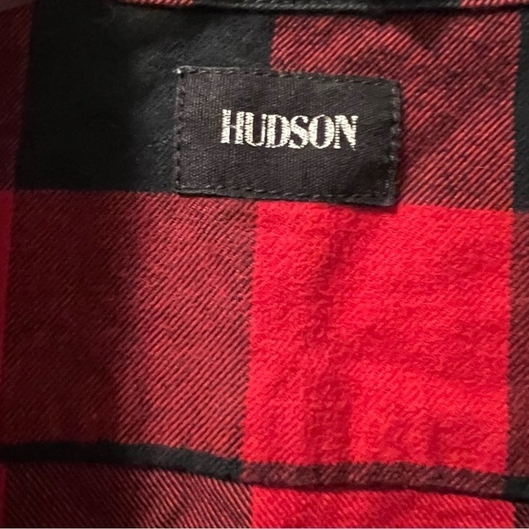 Hudson Revolve Cynic Moto jacket in Tundra Plaid S structured red black - Picture 16 of 16